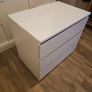 White Chest of 3 Drawers Image 4
