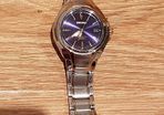 Seiko Kinetic analogue watch with stainless steel strap