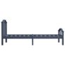 Bed Frame Grey Solid Pinewood 90x200 cm Image 4