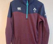ireland rugby halfzip