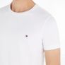 Tommy Hilfiger Men's T-Shirt Short Sleeve Core Stretch Slim Fit MW0MW27539, White M Image 3