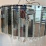 stunning modern crystal & glass chandelier Image 4