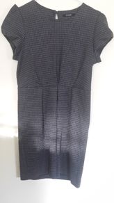 Black and grey print dress