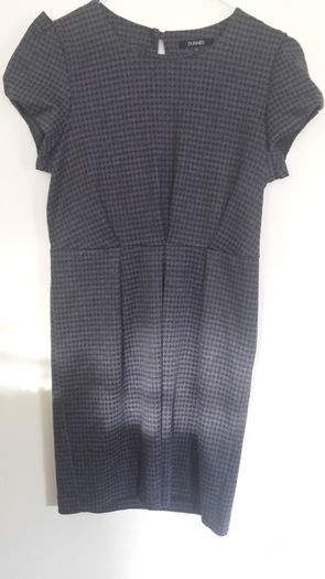 Black and grey print dress