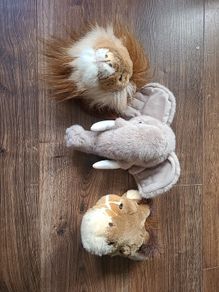 3 x Animal Wall Teddy