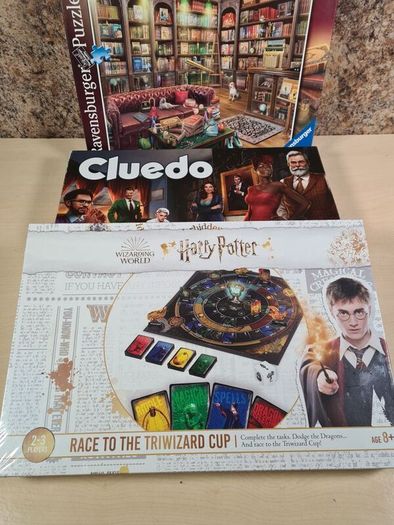 CLUEDO board game Harry Potter Race to triwizard cup ravensbuger The Reading Room 1000 piece jigsaw puzzle BRAND NEW SEALED
