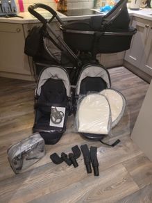 EGG 3 double pram