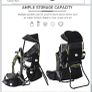 Hiking Backpack with Baby Seat Image 4