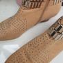 JEFFREY CAMPBELL Benater Nude Leather ankle boots Sz 8UK - Rrp 205 (New) Image 5