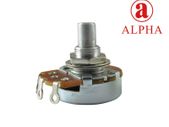 Alpha Potentiometer, Left-Handed taper, Solid Shaft US spec, 250K or 500K