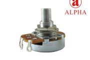 Alpha Potentiometer, Left-Handed taper, Solid Shaft US spec, 250K or 500K