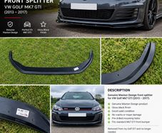 Genuine Maxton Design Front Splitter VW Golf Mk7 GTI