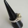 Sterling Silver Sparkling Cubic Zirconia  Cocktail Ring Image 2