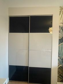 IKEA wardrobe sliding door with rail