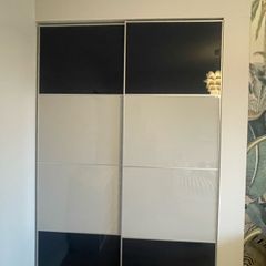 IKEA wardrobe sliding door with rail