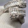 Cubic Zirconia Bypass Ring in Rhodium Overlay Sterling Silver Image 5