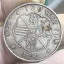 Spain Silver 100 Pesetas 1966 (68) Francisco Franco Image 3