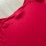 Red Cami Satin Top - red camisole or tank top Image 4