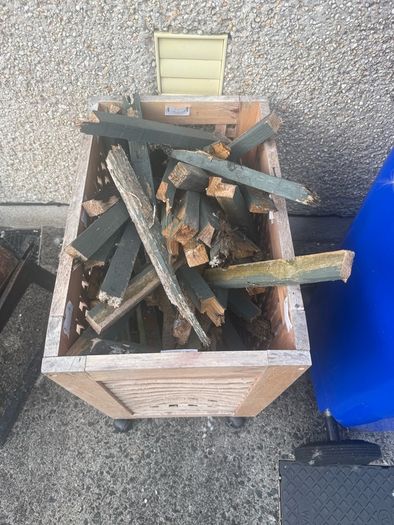 Broken down garden fence - wood