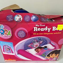 Children's blow up airbed with pump included (Free girls clothes/items for first buyer to offer asking price on this)