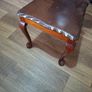 Antique Antique Carved Wooden Hall Chair Dark Mahogany, Image 2