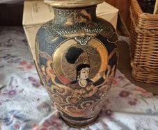 Pair of Kyoto Satsuma style vases