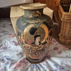 Pair of Kyoto Satsuma style vases