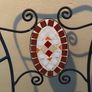 Wrought Iron and Mosaic garden chairs Image 2