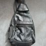 Black Leather Rucksack Image 2