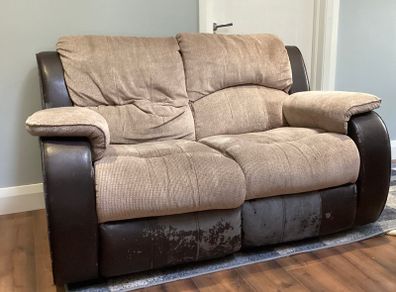 2 seat recliner chair sofa