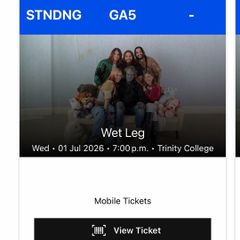 Wet leg tickets
