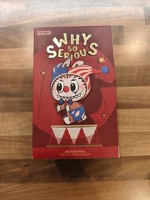 Pop Mart - Why So Serious Labubu - Vinyl Plush Doll Pendant - NEW - Genuine