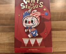 Pop Mart - Why So Serious Labubu - Vinyl Plush Doll Pendant - NEW - Genuine