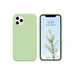 Liquid Silicone Case For iPhone 11 Pro Max Luxury Thin Soft Phone Cover New Matcha Green - FHT9IP11PMLK