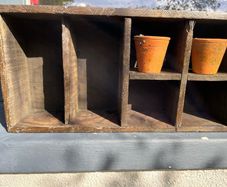 Antique Primitive Wooden box, Garden/ Tools etc etc