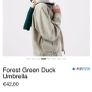 New Original Duck Head Umbrella In Forest Green Image 2
