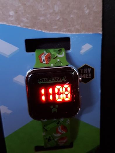 Minecraft LED Digital Watch