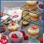 3 Tier Non-Stick Cooling Rack - Space Saving Collapsible Cake Cooling Tray For Baking - Freshly Baked Cakes, Muffins, Cookies & Biscuits - 40 x 25cm (FREE POSTAGE) Image 4