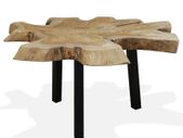 Coffee Table Genuine Teak 80x70x38 cm