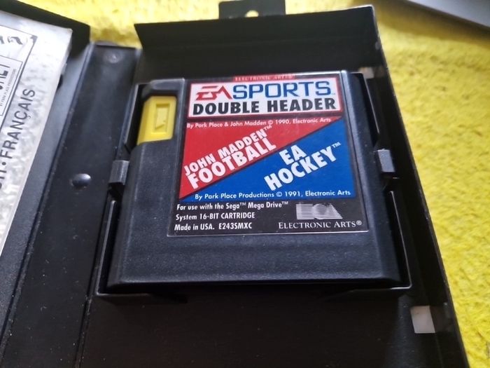 Ea Sports Double Header Hockey plus John Madden Football Arcade Retro Games Original