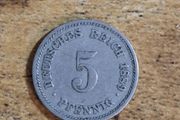 German Empire, Germany, 5 Pfennig 1889 E - free standard postage