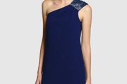 Brand New one shoulder crepe short dress