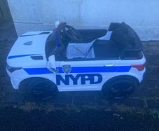 12v electric chargeable nypd police jeep