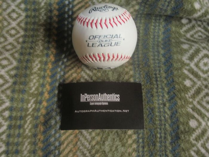 Signed Barack Obama baseball