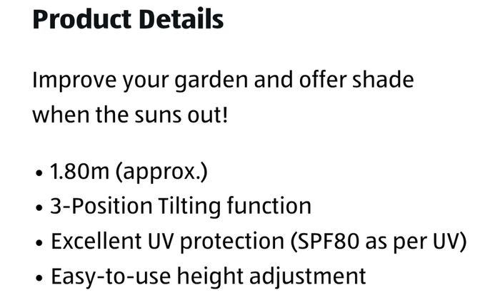Parasol/Garden umbrella