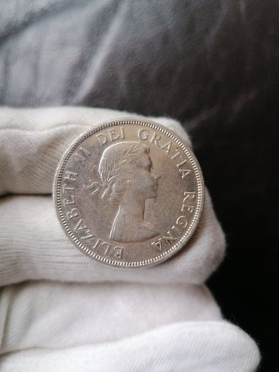 1957 Canada Silver One Dollar Coin