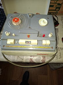 1960s Philips EL 3541 Vintage Reel-to-Reel Tape Recorder with cables Untested, Postage Available or Collection