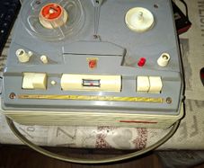 1960s Philips EL 3541 Vintage Reel-to-Reel Tape Recorder with cables Untested, Postage Available or Collection