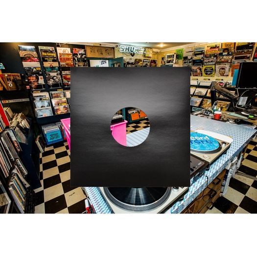 12" WHITE and BLACK Vinyl Replacement Card Sleeve Covers - SATIN Finish Disco bags With Diecut Hole - BEST QUALITY LP Jackets - PREMIUM 230GSM Thick