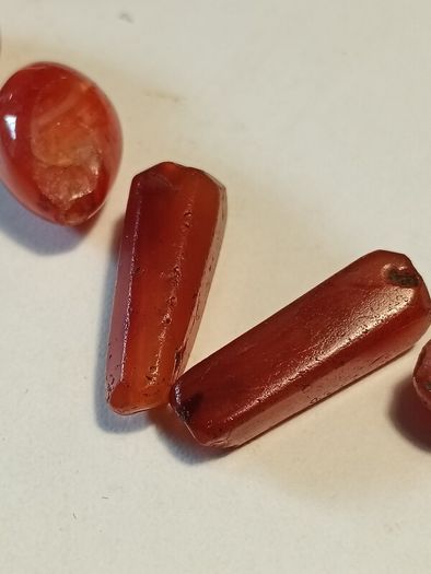 25 1900BC Carnelian Ancient Egypt Beads(With COA)